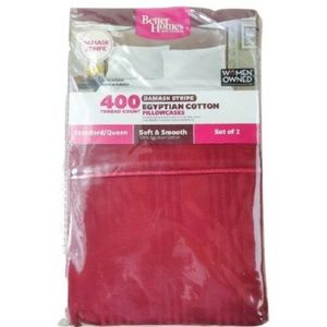 2 Pack NWT BHG 400 Egyptian Cotton Pillow Cases